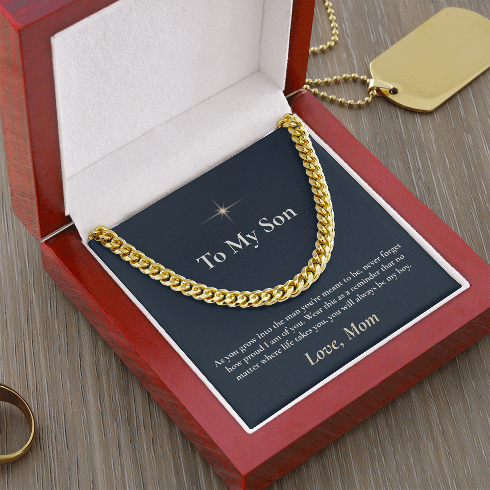 To My Son - Cuban Link Necklace