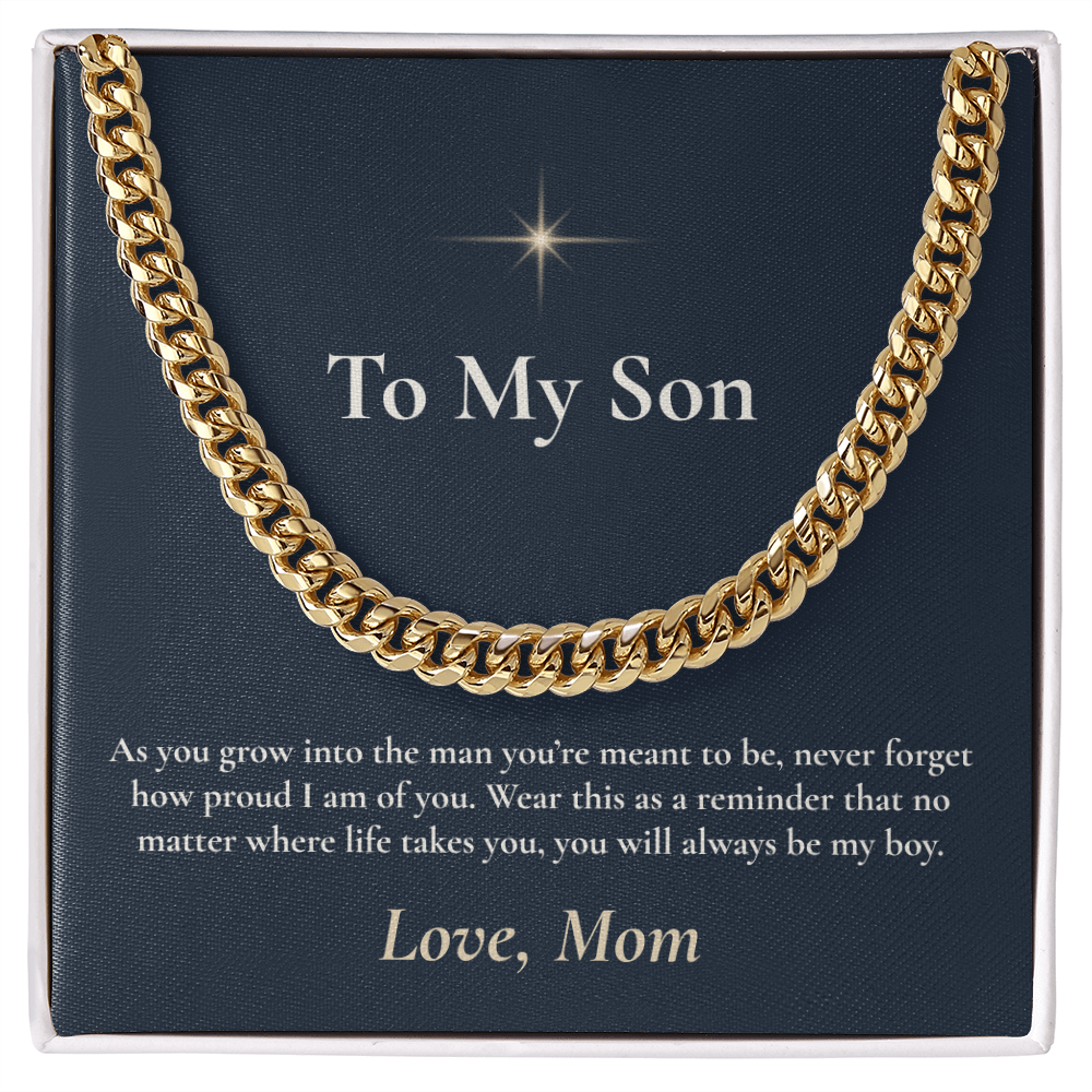 To My Son - Cuban Link Necklace