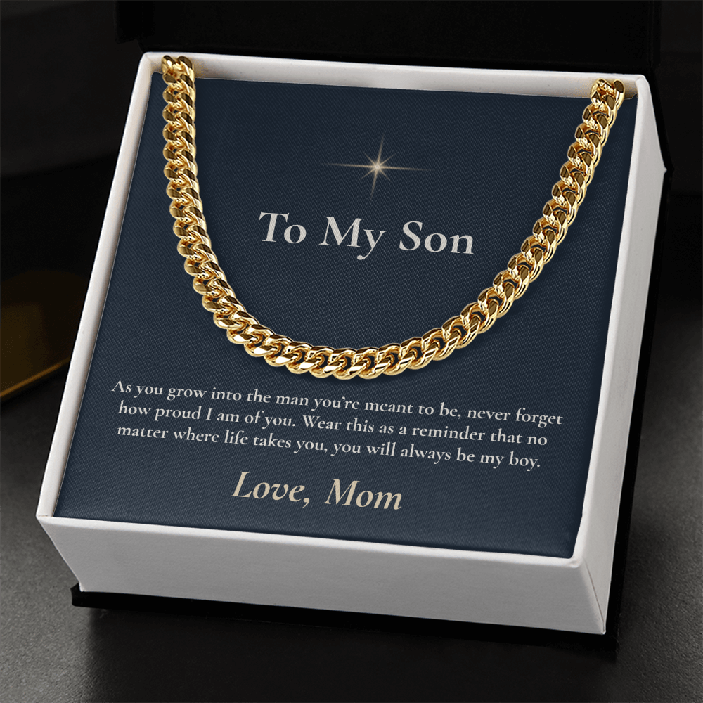 To My Son - Cuban Link Necklace
