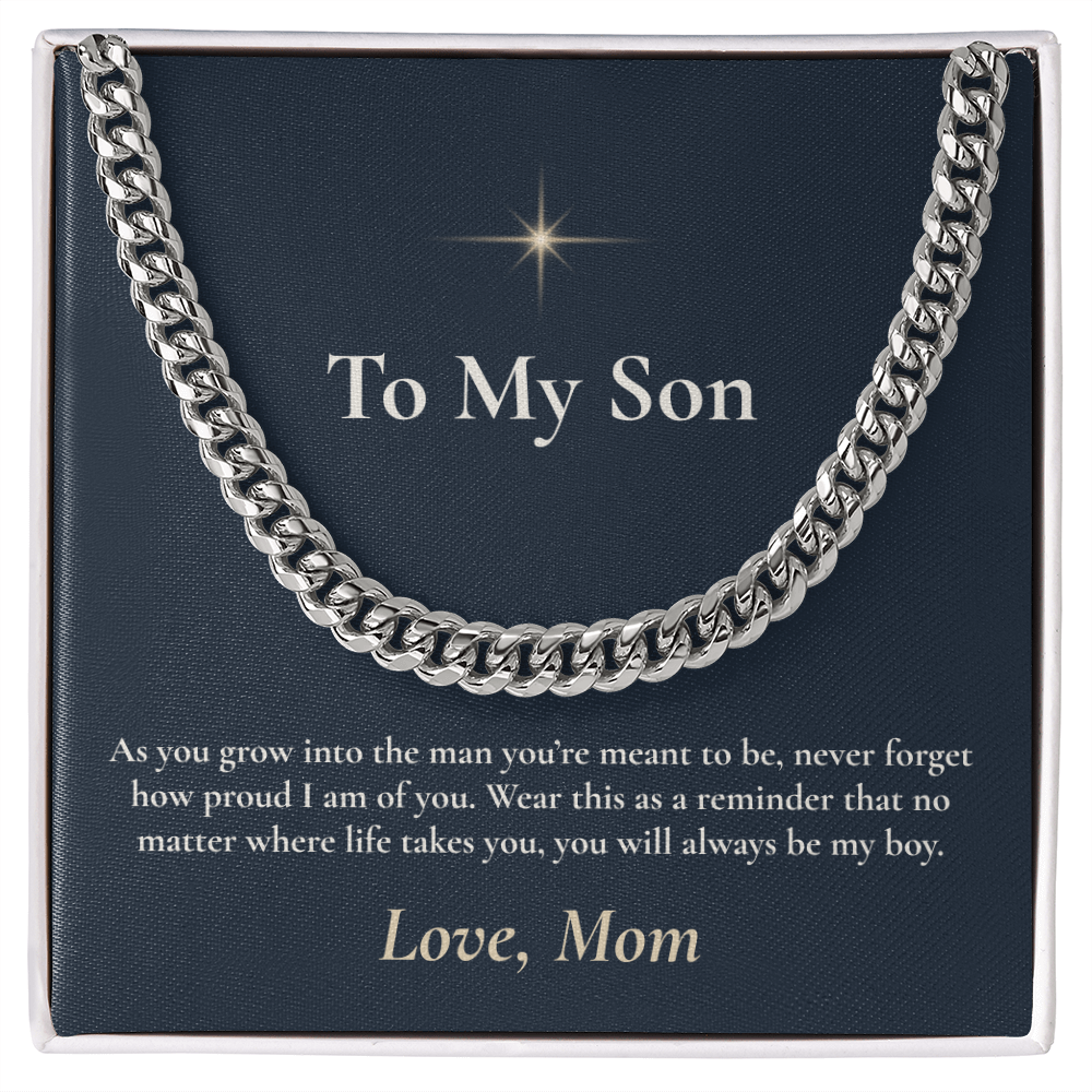 To My Son - Cuban Link Necklace