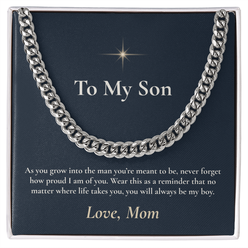 To My Son - Cuban Link Necklace