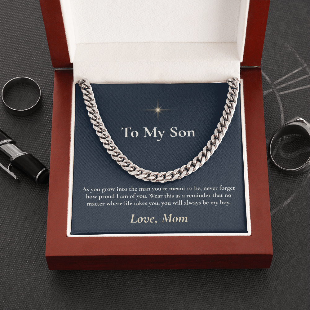 To My Son - Cuban Link Necklace